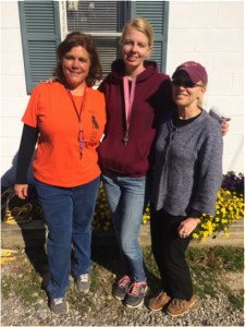 Gretchen (left), Sandra (middle) and Whitney (right): The lovely Friends of Animal Care and Control